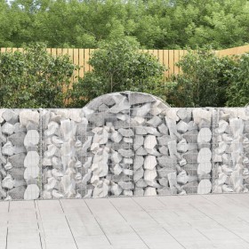 Cestas de gaviones 8 uds forma de arco hierro 200x30x100/120 cm en Macetas y jardineras | Comprar online en Foru.es