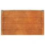 Arriate oxidado de acero corten 400x80x45 cm de vidaXL, Maceteros y jardineras - Ref: Foro24-151964, Precio: 114,68 €, Descue...