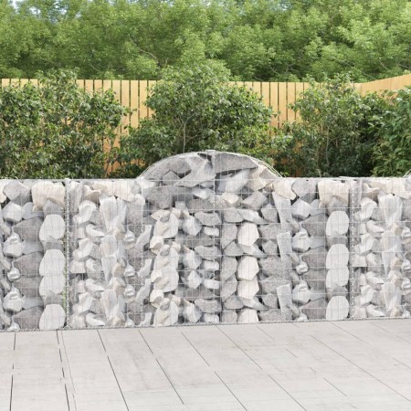 Cestas gaviones 18 uds forma de arco hierro 200x30x100/120 cm en Macetas y jardineras | Comprar online en Foru.es