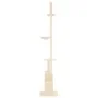 Árbol rascador para gatos de suelo a techo crema 250,5-276,5 cm de vidaXL, Mobiliario para gatos - Ref: Foro24-171720, Precio...