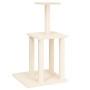 Rascador para gatos con postes de sisal color crema 85,5 cm de vidaXL, Mobiliario para gatos - Ref: Foro24-171738, Precio: 37...