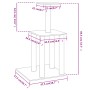 Rascador para gatos con postes de sisal gris claro 85,5 cm de vidaXL, Mobiliario para gatos - Ref: Foro24-171739, Precio: 34,...