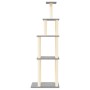 Rascador para gatos con postes de sisal gris claro 183 cm de vidaXL, Mobiliario para gatos - Ref: Foro24-171745, Precio: 73,8...
