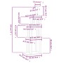 Rascador para gatos con postes de sisal gris claro 183 cm de vidaXL, Mobiliario para gatos - Ref: Foro24-171745, Precio: 73,8...