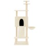 Rascador para gatos con postes de sisal crema 153 cm de vidaXL, Mobiliario para gatos - Ref: Foro24-171750, Precio: 54,28 €, ...