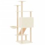 Rascador para gatos con postes de sisal crema 153 cm de vidaXL, Mobiliario para gatos - Ref: Foro24-171750, Precio: 54,28 €, ...