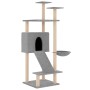 Rascador para gatos con postes de sisal gris claro 153 cm de vidaXL, Mobiliario para gatos - Ref: Foro24-171751, Precio: 50,2...