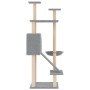 Rascador para gatos con postes de sisal gris claro 153 cm de vidaXL, Mobiliario para gatos - Ref: Foro24-171751, Precio: 50,2...
