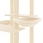 Rascador para gatos con postes de sisal color crema 133 cm de vidaXL, Mobiliario para gatos - Ref: Foro24-171756, Precio: 61,...