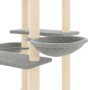 Rascador para gatos con postes de sisal gris claro 133 cm de vidaXL, Mobiliario para gatos - Ref: Foro24-171757, Precio: 54,1...