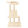 Rascador para gatos con postes para rascar color crema 82 cm de vidaXL, Mobiliario para gatos - Ref: Foro24-171759, Precio: 4...