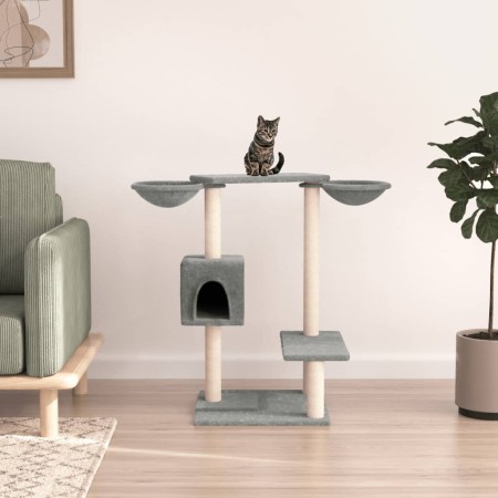 Rascador para gatos con postes gris claro 82 cm de vidaXL, Mobiliario para gatos - Ref: Foro24-171760, Precio: 42,56 €, Descu...