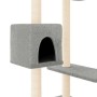 Rascador para gatos con postes gris claro 82 cm de vidaXL, Mobiliario para gatos - Ref: Foro24-171760, Precio: 42,56 €, Descu...