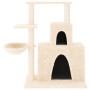 Rascador para gatos con postes de sisal color crema 83 cm de vidaXL, Mobiliario para gatos - Ref: Foro24-171765, Precio: 44,1...