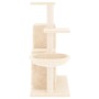 Rascador para gatos con postes de sisal color crema 83 cm de vidaXL, Mobiliario para gatos - Ref: Foro24-171765, Precio: 44,1...