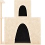 Rascador para gatos con postes de sisal color crema 83 cm de vidaXL, Mobiliario para gatos - Ref: Foro24-171765, Precio: 44,1...