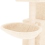 Rascador para gatos con postes de sisal color crema 83 cm de vidaXL, Mobiliario para gatos - Ref: Foro24-171765, Precio: 44,1...