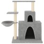Rascador para gatos con postes de sisal gris claro 83 cm de vidaXL, Mobiliario para gatos - Ref: Foro24-171766, Precio: 43,85...