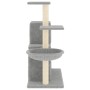 Rascador para gatos con postes de sisal gris claro 83 cm de vidaXL, Mobiliario para gatos - Ref: Foro24-171766, Precio: 43,85...