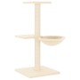 Rascador para gatos con postes de sisal color crema 72 cm de vidaXL, Mobiliario para gatos - Ref: Foro24-171768, Precio: 28,4...