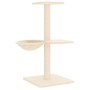 Rascador para gatos con postes de sisal color crema 72 cm de vidaXL, Mobiliario para gatos - Ref: Foro24-171768, Precio: 28,4...