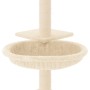 Rascador para gatos con postes de sisal color crema 72 cm de vidaXL, Mobiliario para gatos - Ref: Foro24-171768, Precio: 28,4...