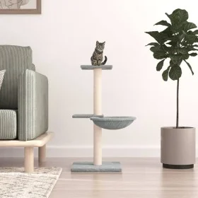 Rascador para gatos con postes de sisal gris claro 72 cm de vidaXL, Mobiliario para gatos - Ref: Foro24-171769, Precio: 24,37...
