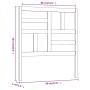 Cabecero de cama madera maciza de pino 96x4x104 cm de vidaXL, Cabeceros y pies de cama - Ref: Foro24-818170, Precio: 22,08 €,...
