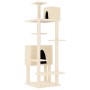 Rascador para gatos con postes de sisal crema 154 cm de vidaXL, Mobiliario para gatos - Ref: Foro24-171771, Precio: 64,77 €, ...