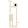 Rascador para gatos con postes de sisal crema 154 cm de vidaXL, Mobiliario para gatos - Ref: Foro24-171771, Precio: 64,77 €, ...