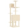Rascador para gatos con postes de sisal crema 154 cm de vidaXL, Mobiliario para gatos - Ref: Foro24-171771, Precio: 64,77 €, ...