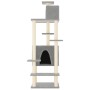 Rascador para gatos con postes de sisal gris claro 154 cm de vidaXL, Mobiliario para gatos - Ref: Foro24-171772, Precio: 64,6...