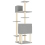 Rascador para gatos con postes de sisal gris claro 154 cm de vidaXL, Mobiliario para gatos - Ref: Foro24-171772, Precio: 64,6...