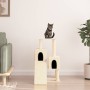 Rascador para gatos con postes de sisal color crema 82 cm de vidaXL, Mobiliario para gatos - Ref: Foro24-171777, Precio: 44,8...