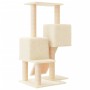 Rascador para gatos con postes de sisal color crema 82 cm de vidaXL, Mobiliario para gatos - Ref: Foro24-171777, Precio: 44,8...