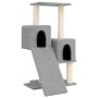 Rascador para gatos con postes de sisal gris claro 82 cm de vidaXL, Mobiliario para gatos - Ref: Foro24-171778, Precio: 32,54...