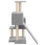 Rascador para gatos con postes de sisal gris claro 82 cm de vidaXL, Mobiliario para gatos - Ref: Foro24-171778, Precio: 32,54...