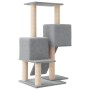 Rascador para gatos con postes de sisal gris claro 82 cm de vidaXL, Mobiliario para gatos - Ref: Foro24-171778, Precio: 32,54...