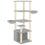 Rascador para gatos con postes de sisal gris claro 147 cm de vidaXL, Mobiliario para gatos - Ref: Foro24-171781, Precio: 76,0...