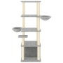 Rascador para gatos con postes de sisal gris claro 147 cm de vidaXL, Mobiliario para gatos - Ref: Foro24-171781, Precio: 76,0...