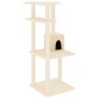 Rascador para gatos con postes de sisal color crema 123 cm de vidaXL, Mobiliario para gatos - Ref: Foro24-171783, Precio: 49,...
