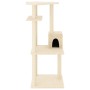 Rascador para gatos con postes de sisal color crema 123 cm de vidaXL, Mobiliario para gatos - Ref: Foro24-171783, Precio: 49,...