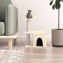 Rascador para gatos con postes de sisal color crema 48 cm de vidaXL, Mobiliario para gatos - Ref: Foro24-171786, Precio: 30,8...
