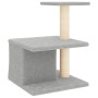 Rascador para gatos con postes de sisal gris claro 48 cm de vidaXL, Mobiliario para gatos - Ref: Foro24-171787, Precio: 25,36...