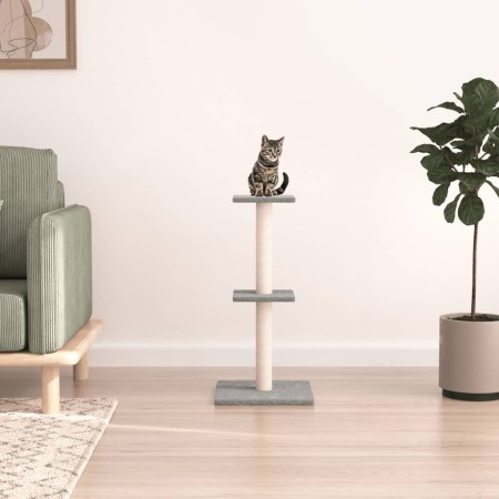 Rascador para gatos con postes de sisal gris claro 73 cm de vidaXL, Mobiliario para gatos - Ref: Foro24-172035, Precio: 24,73...