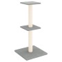Rascador para gatos con postes de sisal gris claro 73 cm de vidaXL, Mobiliario para gatos - Ref: Foro24-172035, Precio: 24,73...