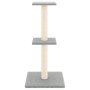 Rascador para gatos con postes de sisal gris claro 73 cm de vidaXL, Mobiliario para gatos - Ref: Foro24-172035, Precio: 24,73...