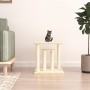 Postes rascadores para gatos con plataformas crema 50 cm de vidaXL, Mobiliario para gatos - Ref: Foro24-172043, Precio: 38,71...