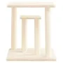Postes rascadores para gatos con plataformas crema 50 cm de vidaXL, Mobiliario para gatos - Ref: Foro24-172043, Precio: 38,05...