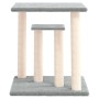 Postes rascadores para gatos con plataformas gris claro 50 cm de vidaXL, Mobiliario para gatos - Ref: Foro24-172044, Precio: ...